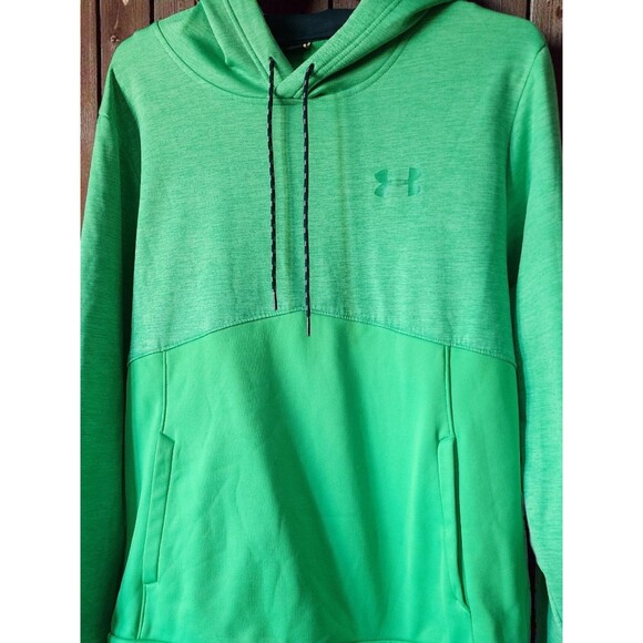 Under Armour Hoodie Mens Large Logo Pullover Flawless Loose Fit D25 Excellent - Picture 1 of 6